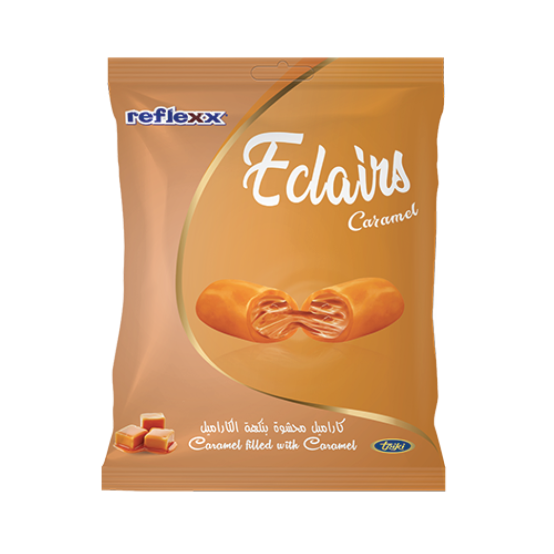 REFLEXX CARAMEL W/MILK ECLAIRS 200G